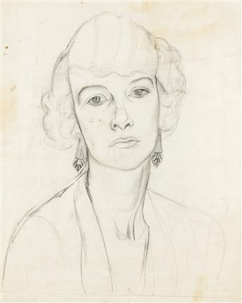 MAURICE STERNE Group of 5 pencil drawings of Mabel Dodge.